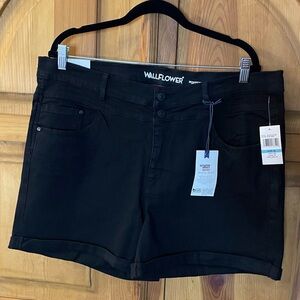 Wallflower - NWT Sassy High Rise Shorty Short - Black Rinse - Size 20